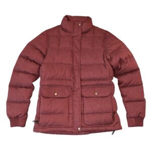 C.C. FILSON CO Seattle Puffer Coat Down Filled in Burgundy Size Small Women’s